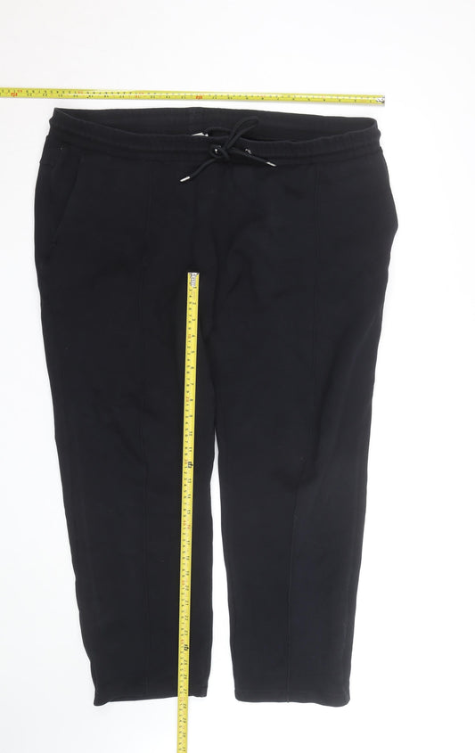 Marks and Spencer Men’s Black 2XL Jogger Trousers with Drawstring Waist