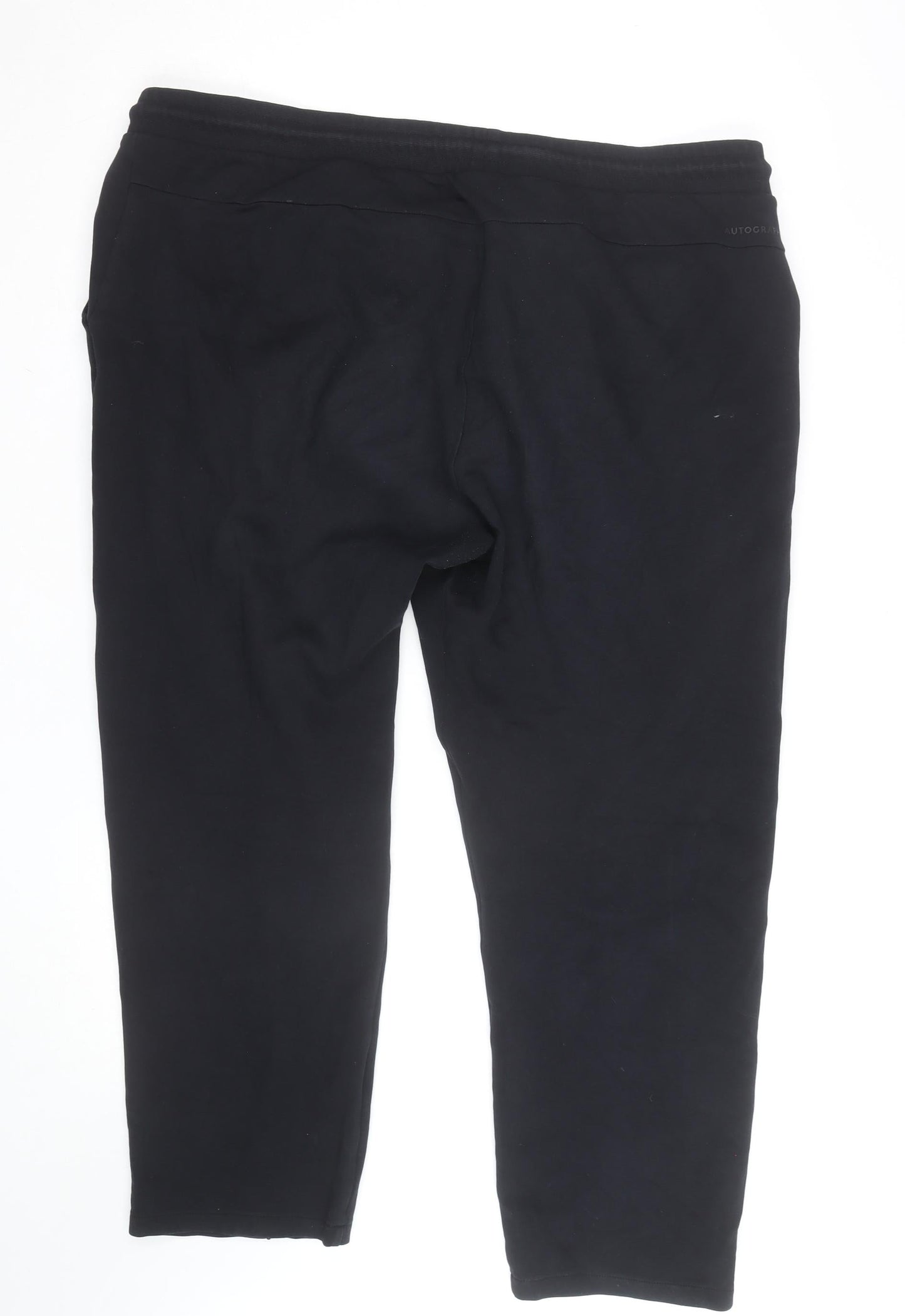 Marks and Spencer Men’s Black 2XL Jogger Trousers with Drawstring Waist