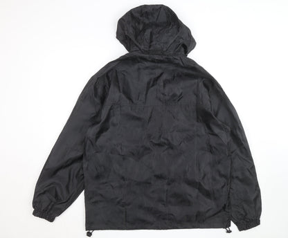Queen Victoria Mens Black S Windbreaker Hooded Cruise Jacket