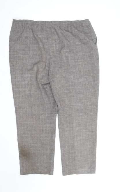 Classics Petite Grey Check Cropped Trousers Women’s Size P