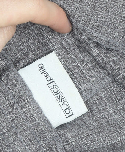 Classics Petite Grey Check Cropped Trousers Women’s Size P