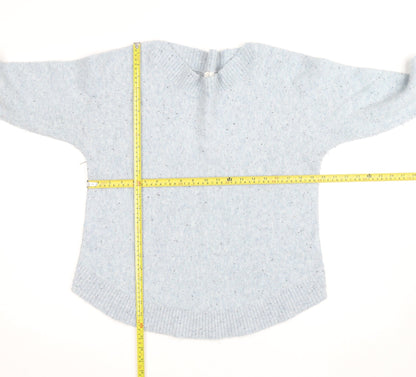 White Stuff Women’s Blue Wool Blend Crew Neck Jumper Size 14