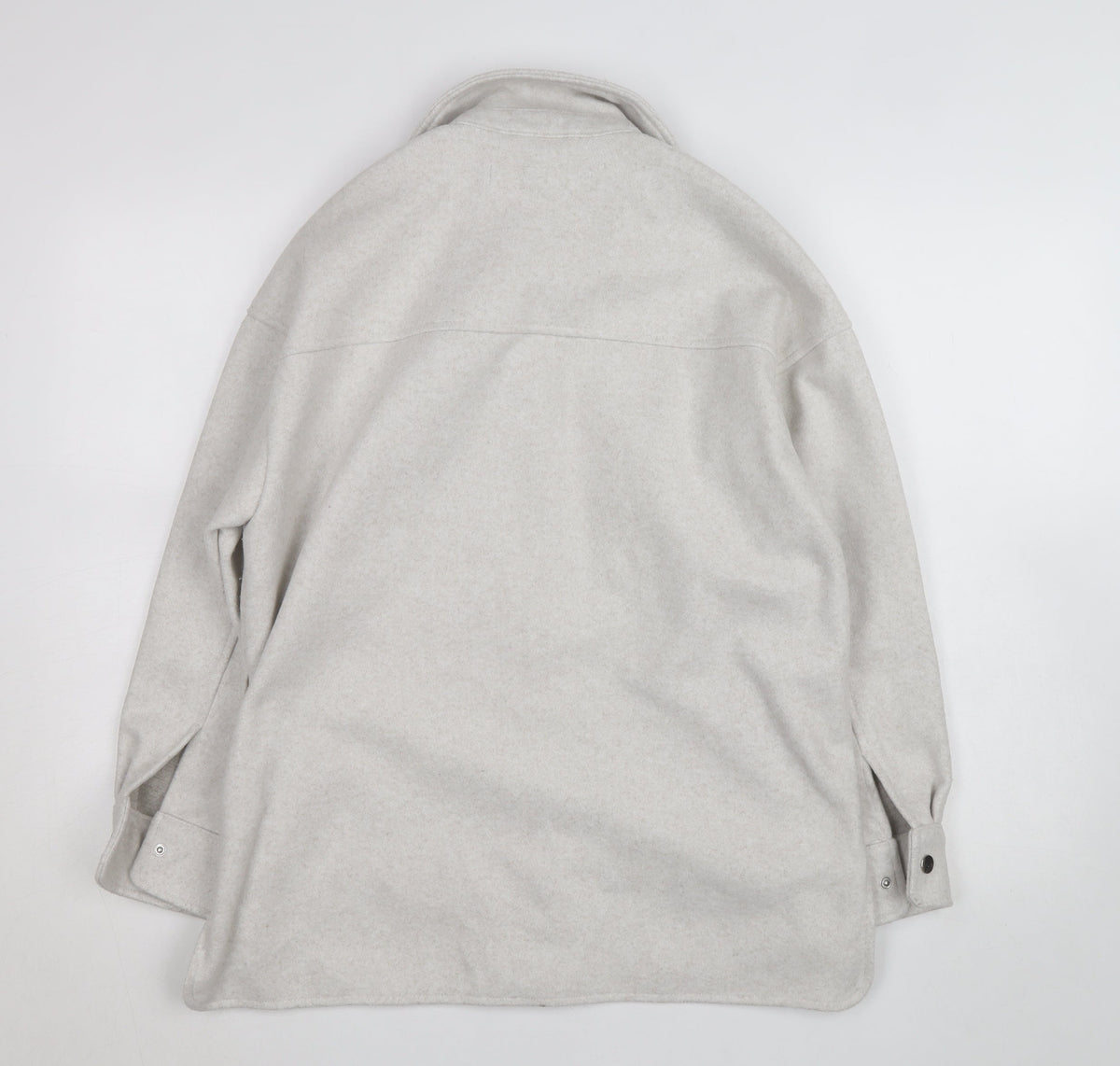 Zara Men's Grey Wool Blend Button Jacket XS Regular Fit