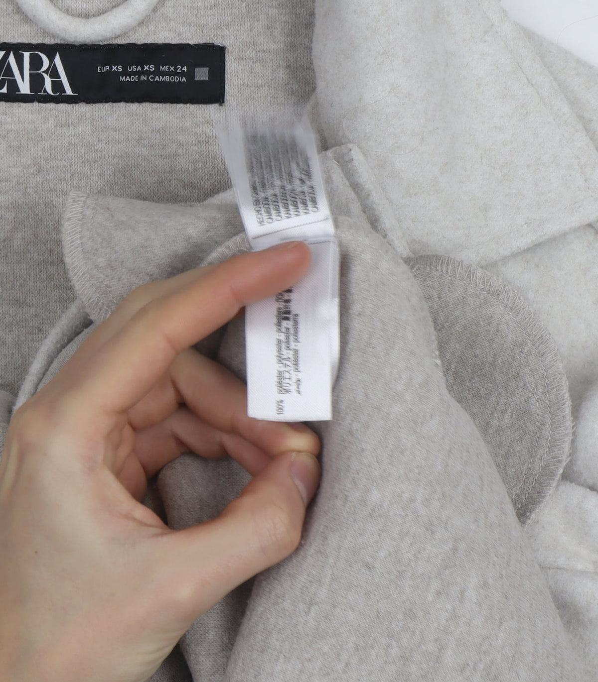Zara Men's Grey Wool Blend Button Jacket XS Regular Fit