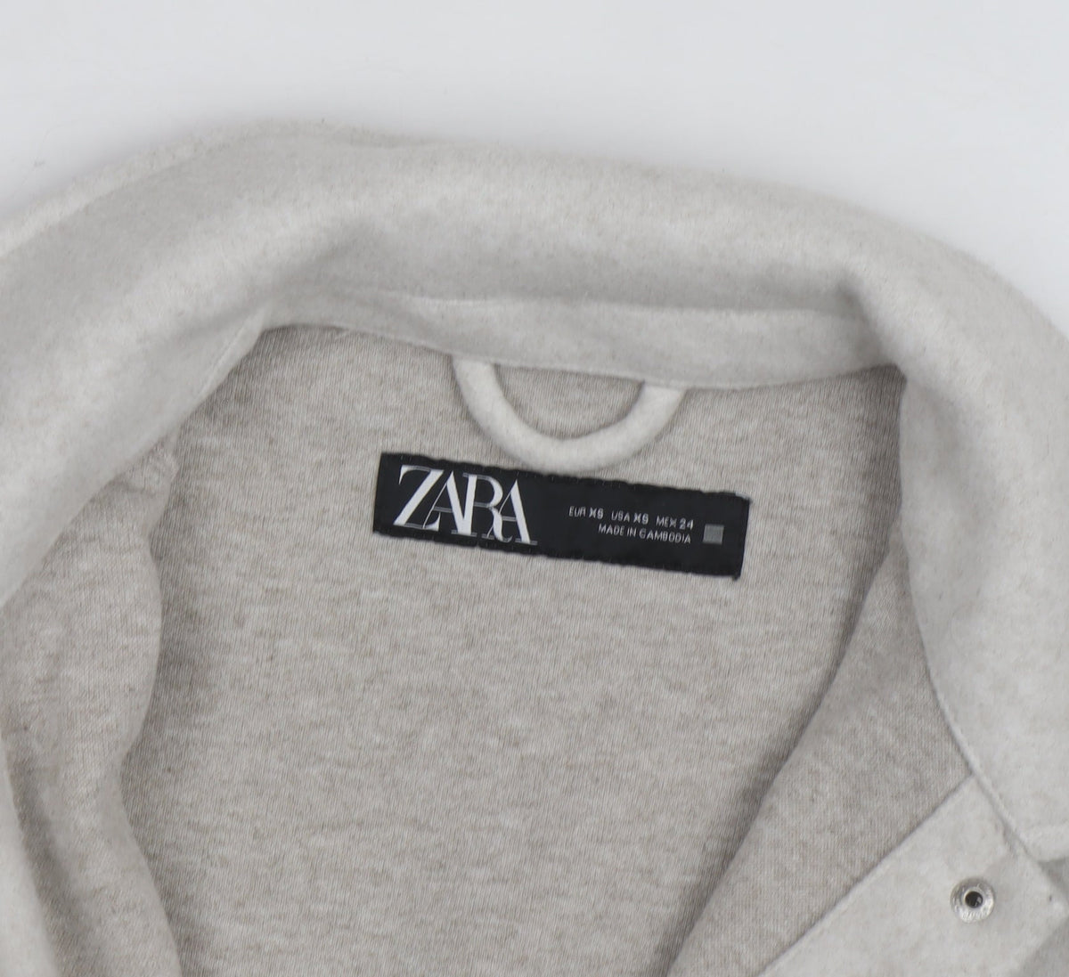 Zara Men's Grey Wool Blend Button Jacket XS Regular Fit