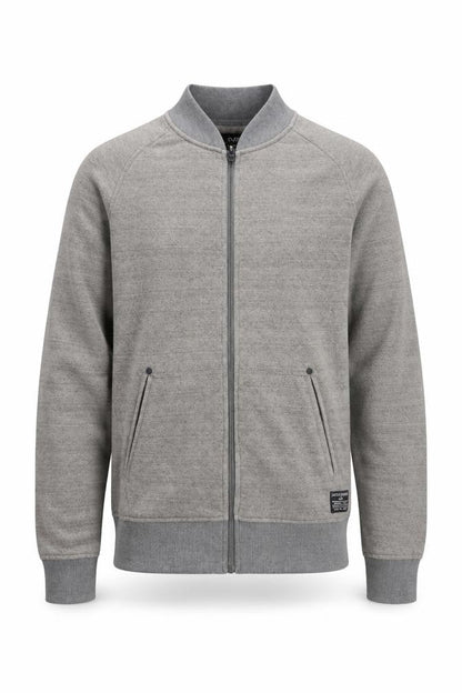 Jack & Jones Men’s Grey Full Zip Knit Jumper Size M