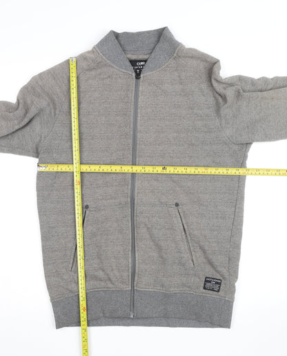 Jack & Jones Men’s Grey Full Zip Knit Jumper Size M