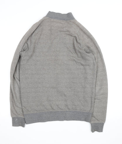 Jack & Jones Men’s Grey Full Zip Knit Jumper Size M