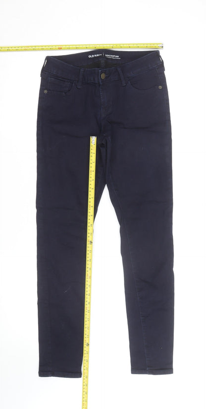 Old Navy Women’s Blue Skinny Low Rise Rockstar Jeans Size 4