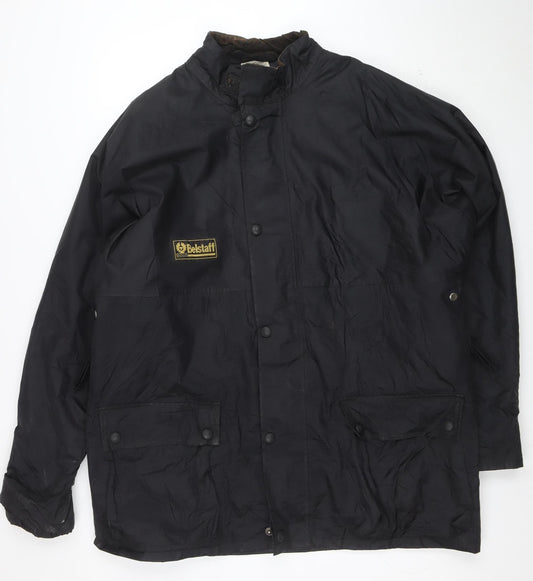 Belstaff Men's Black XL Waterproof Parka Jacket Nylon Outdoor