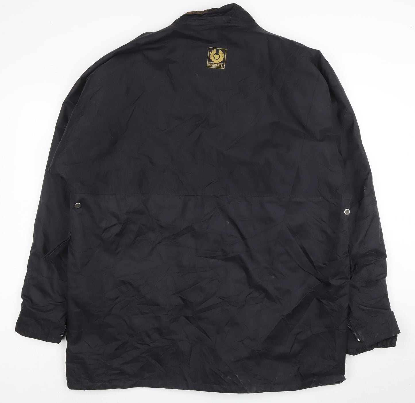 Belstaff Men's Black XL Waterproof Parka Jacket Nylon Outdoor