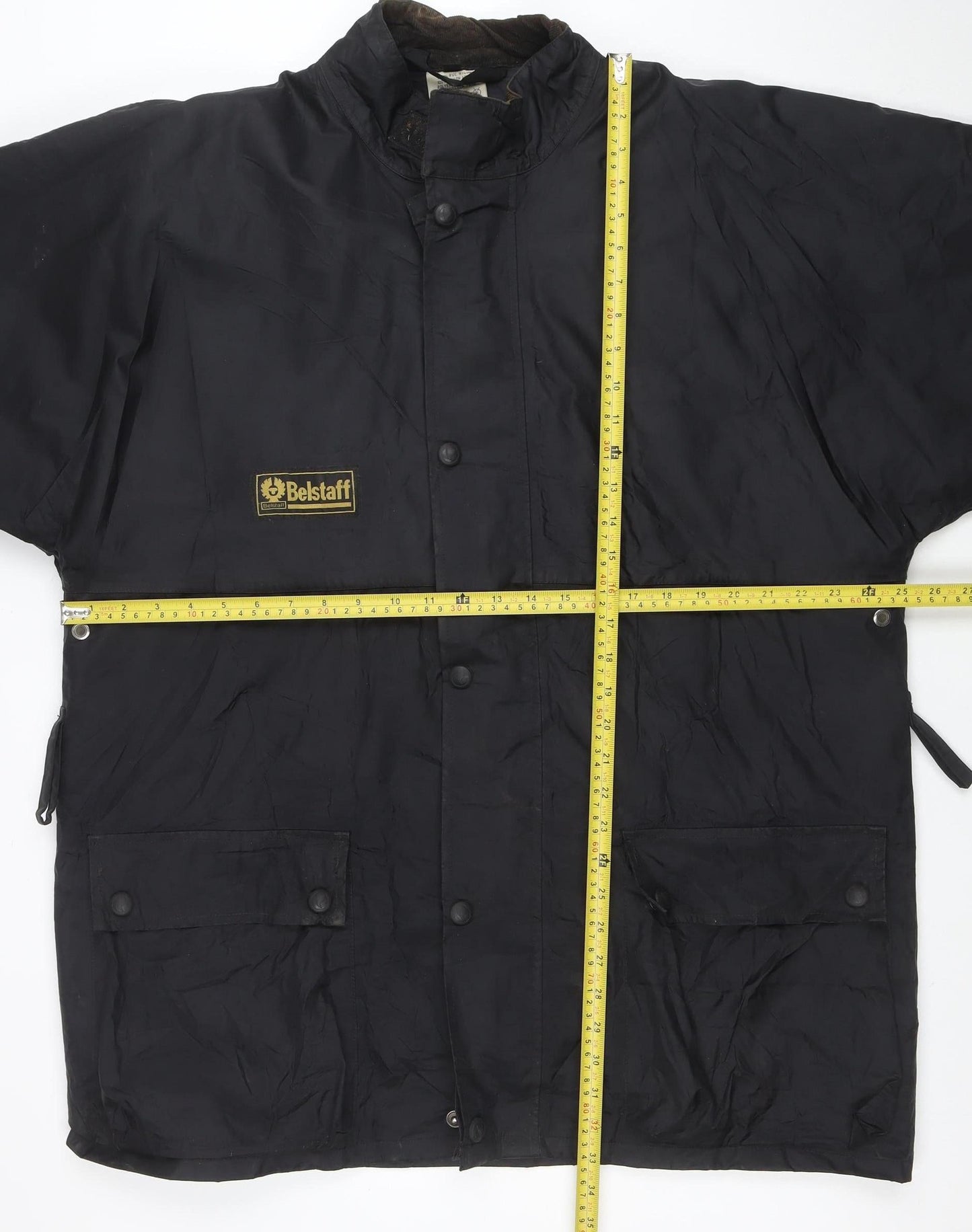 Belstaff Men's Black XL Waterproof Parka Jacket Nylon Outdoor