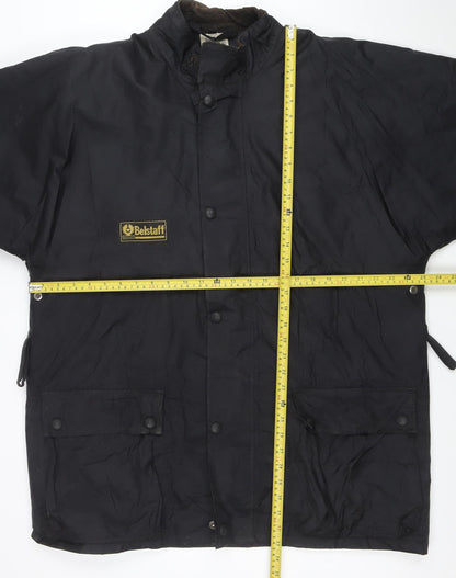 Belstaff Men's Black XL Waterproof Parka Jacket Nylon Outdoor
