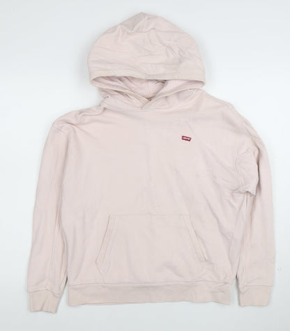 Levi's Womens Beige 2XS Pullover Hoodie 100% Cotton Casual
