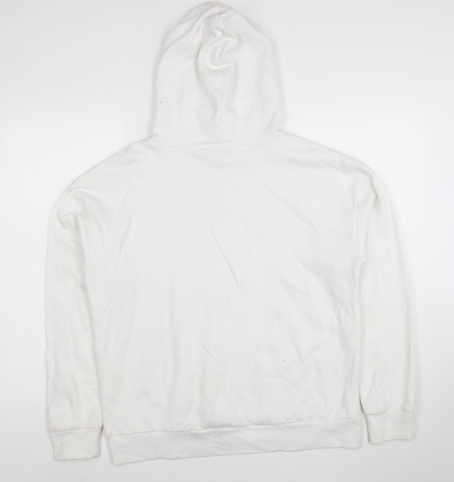 Disney Women White Mickey Mouse Pullover Hoodie Size S