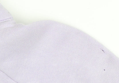 Adidas Women Lilac 1/4 Zip Pullover Sweatshirt Size 18 Cotton Blend