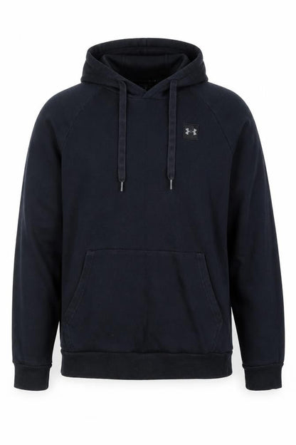 Under Armour Boys Black XS Pullover Hoodie Cotton Blend Athletic