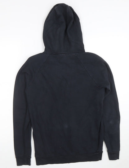 Under Armour Boys Black XS Pullover Hoodie Cotton Blend Athletic