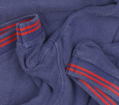 Lee Men's Blue Regular Fit Cotton Polo Shirt Size M