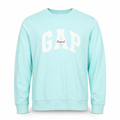 Gap Men's Blue Logo Crew Neck Sweatshirt Size S