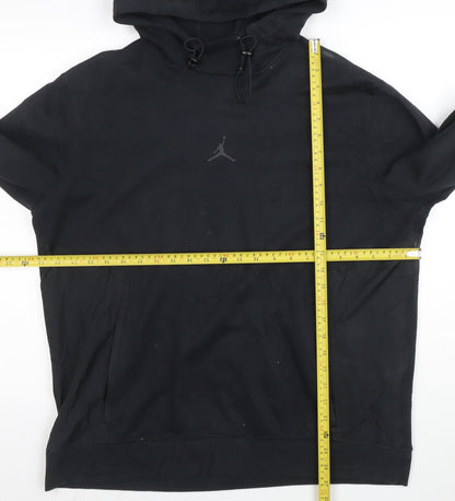 Jordan Men's Black Pullover Hoodie M Regular Fit Dri-Fit Sportswear
