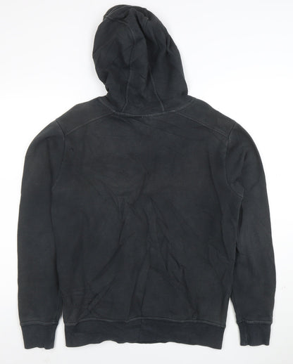 Ellesse Womens Black Pullover Hoodie Medium Cotton Blend Logo