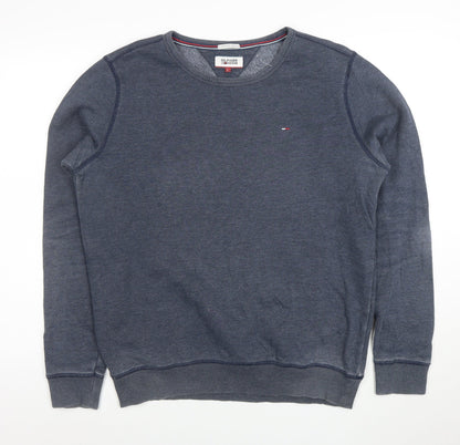 Tommy Hilfiger Denim Men's Blue Crew Neck Sweatshirt L