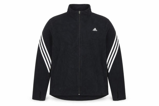 Front view of adidas women’s black xl full zip sports jacket