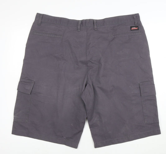 Dickies Men's Grey Cargo Work Shorts Size L Regular Fit