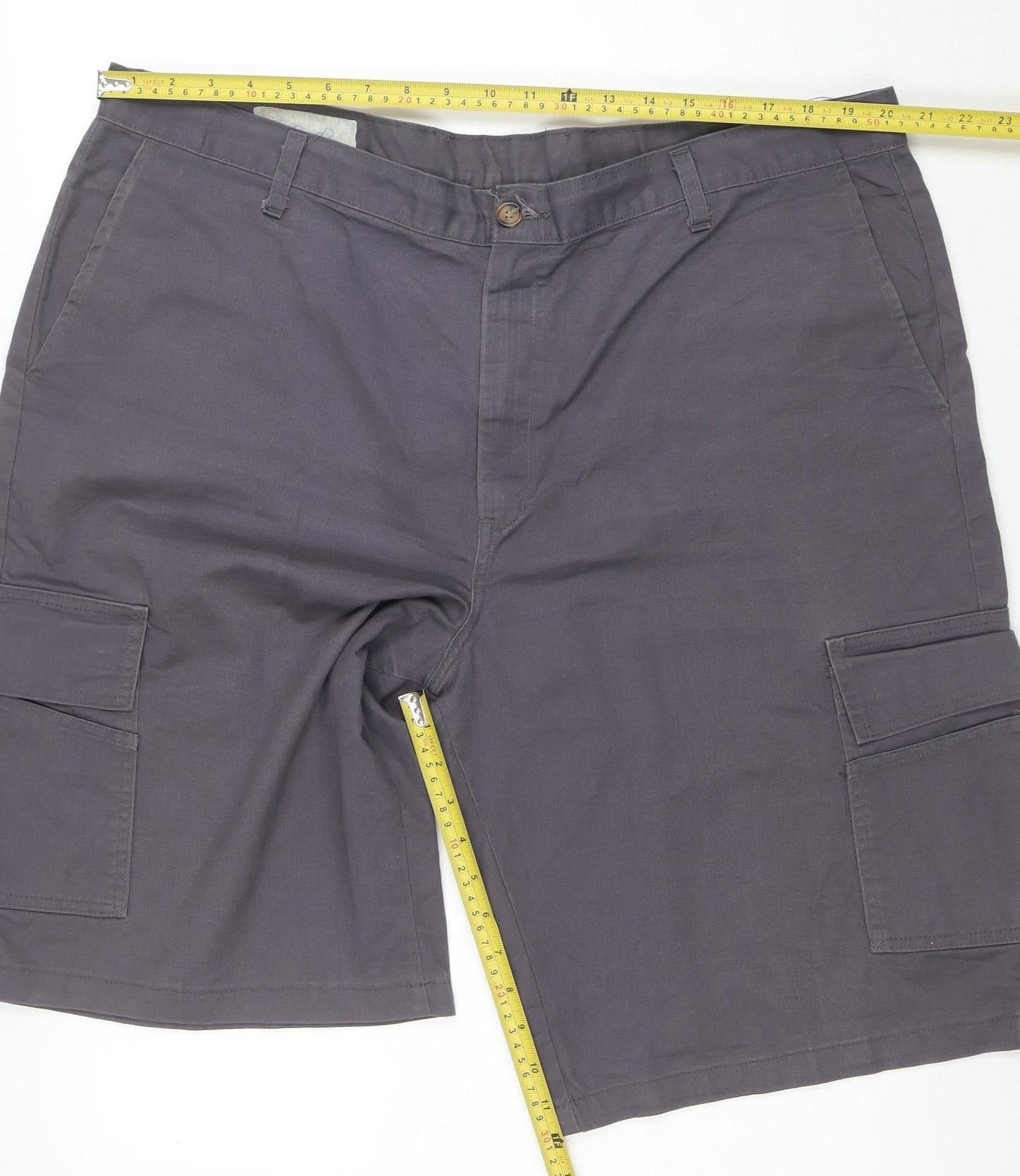 Dickies Men's Grey Cargo Work Shorts Size L Regular Fit