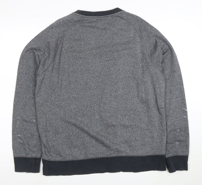 Nike Men's Grey Crew Neck Long Sleeve Sports Sweatshirt L