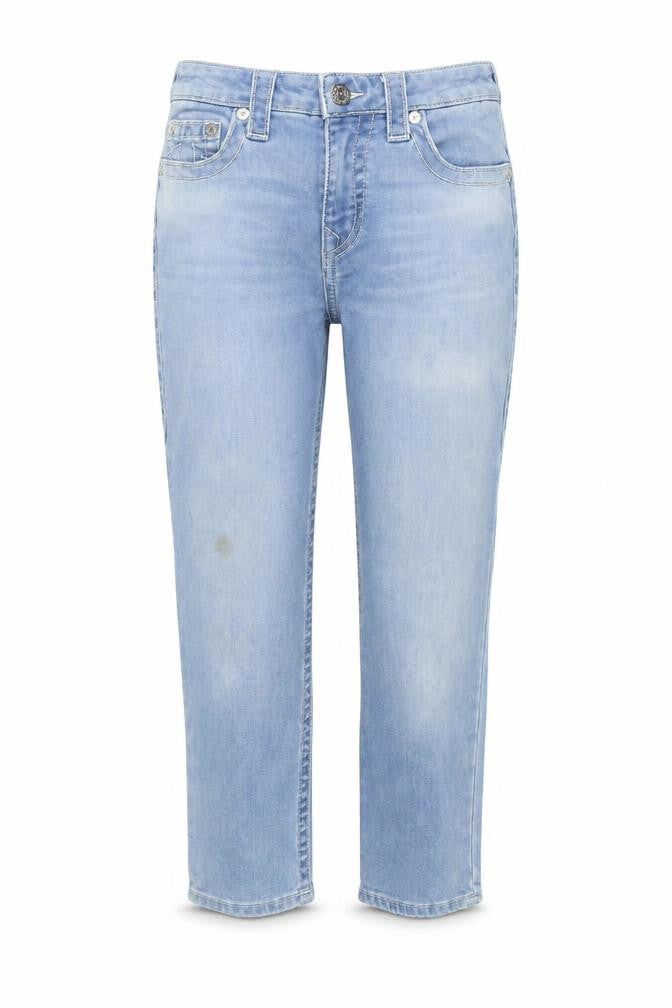 True Religion Womens Blue Size 28 Mid Rise Straight Jeans