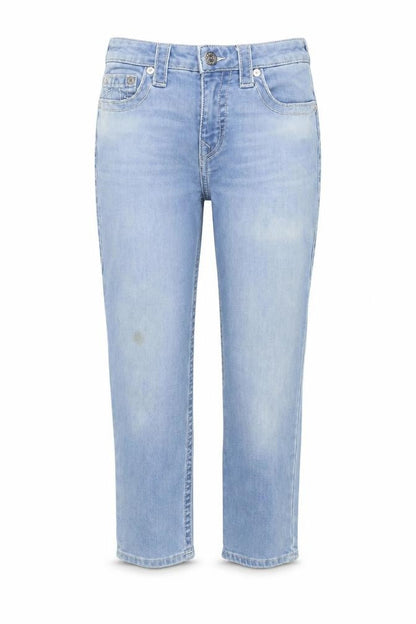 True Religion Womens Blue Size 28 Mid Rise Straight Jeans