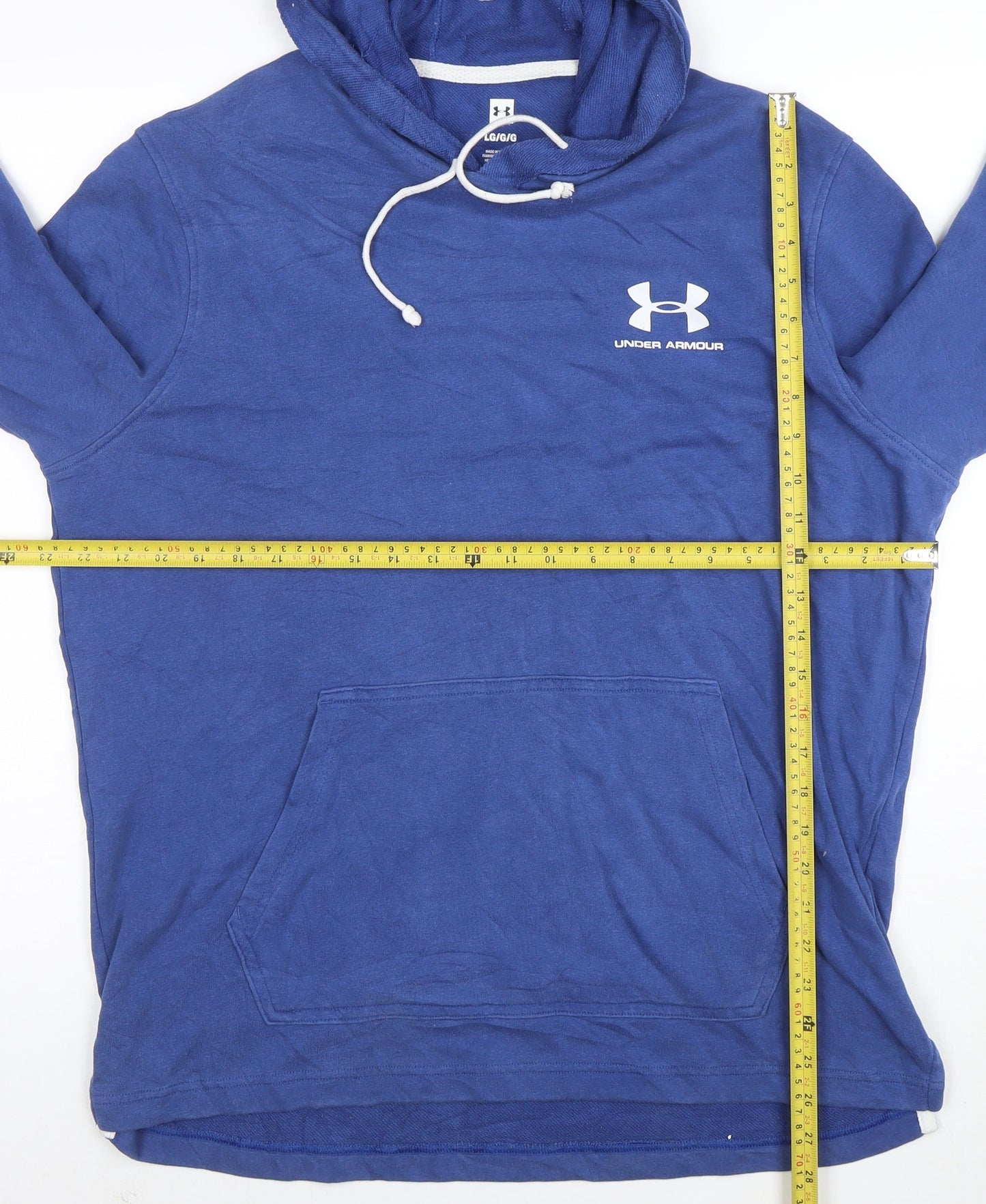 Under Armour Men's Blue Pullover Hoodie Size L Regular Fit