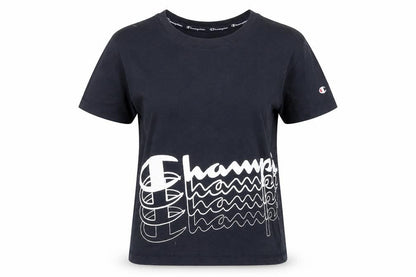 Champion Womens Black Medium Basic Cotton T-Shirt