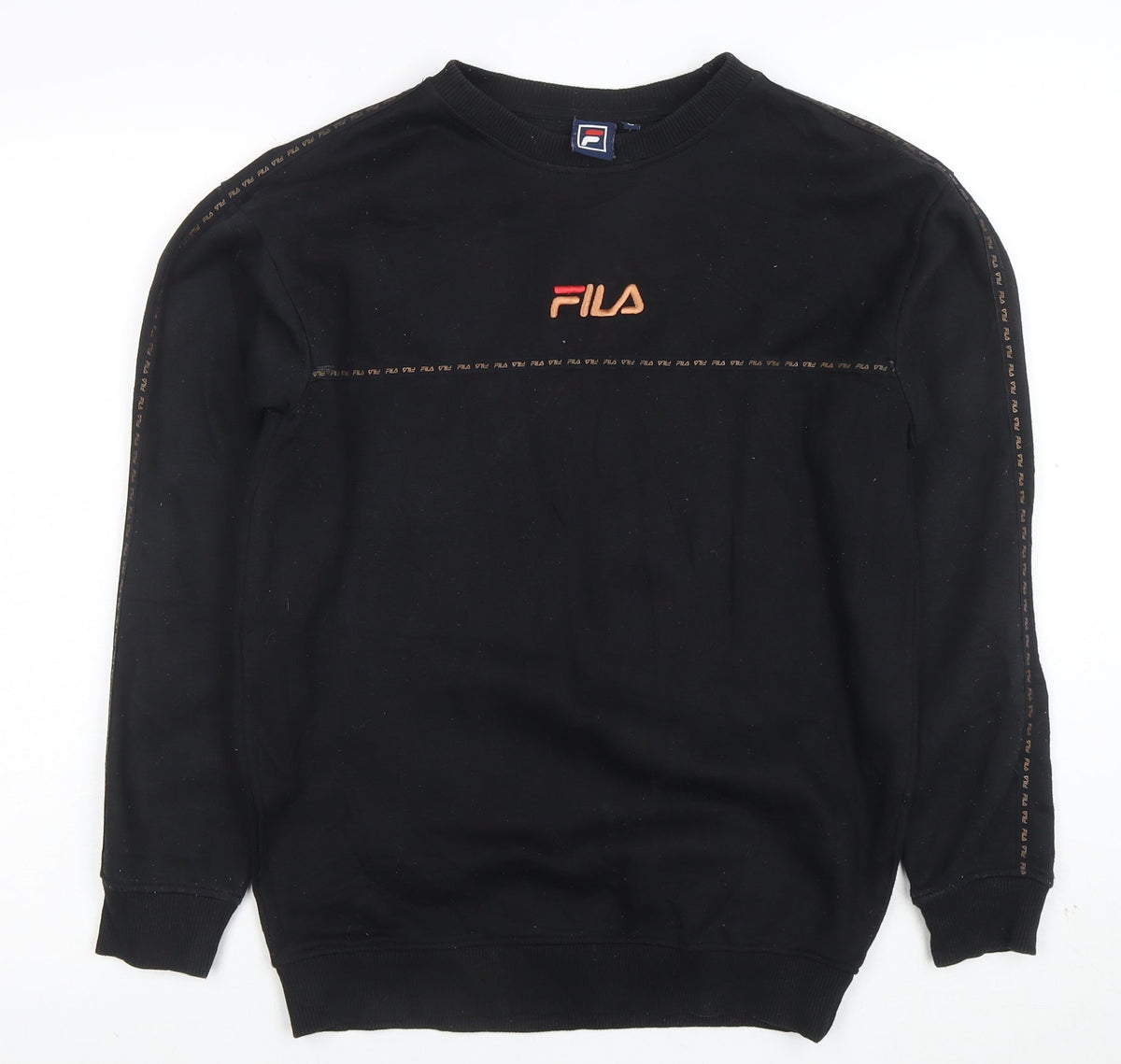 Fila Men's Black Small Logo Pullover Sweatshirt