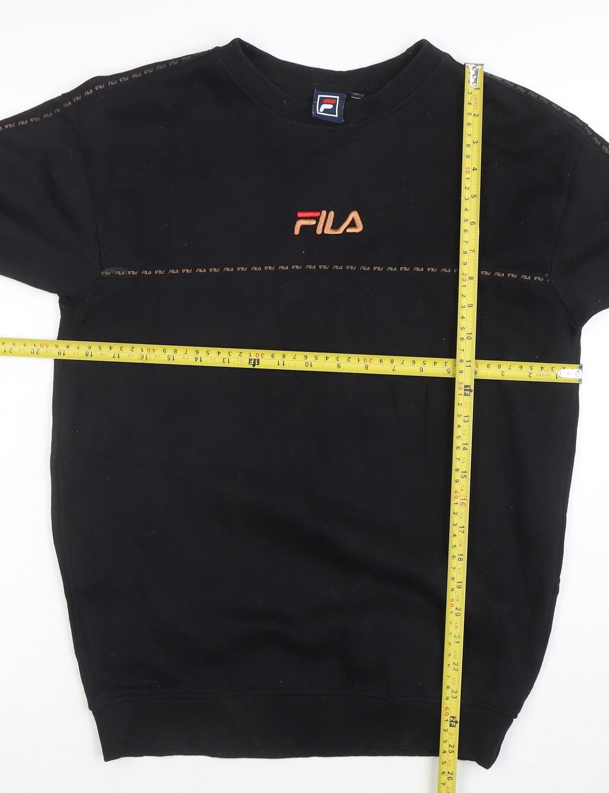 Fila Men's Black Small Logo Pullover Sweatshirt