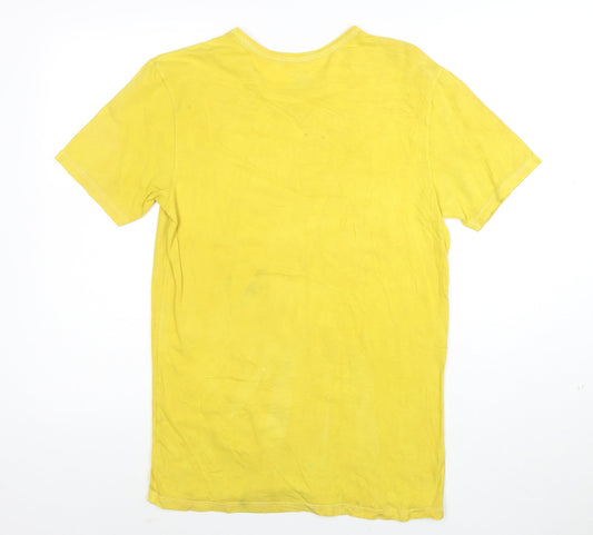 Polo Ralph Lauren Men's Yellow Slim Fit Stretch Cotton Crew T-Shirt L