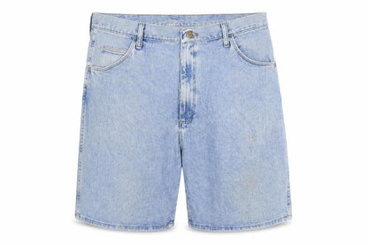 Wrangler Men Blue Denim Chino Shorts Size 40 Regular Fit