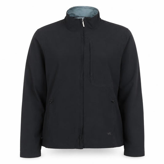 Reebok Womens Black Softshell Jacket Size 14 Lightweight Zip