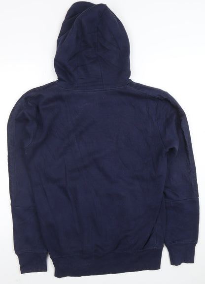 Fila Men's Blue XS Pullover Hoodie with Logo Print