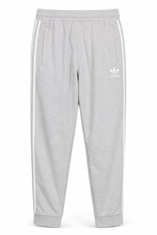 Adidas Mens Grey Jogger Trousers Medium Regular Fit Cotton Blend