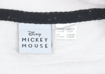 Disney Mickey Mouse Women's Beige Hoodie S Love Always Wins Graphic