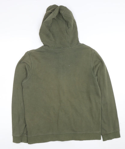 Nike Boys Green Full Zip Hoodie XL Cotton Blend Standard Fit