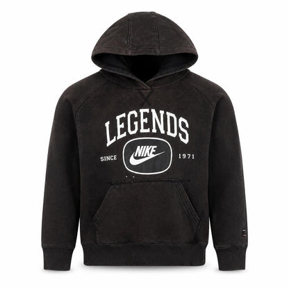 Nike Boys Black Pullover Hoodie Legends Graphic Print Size M