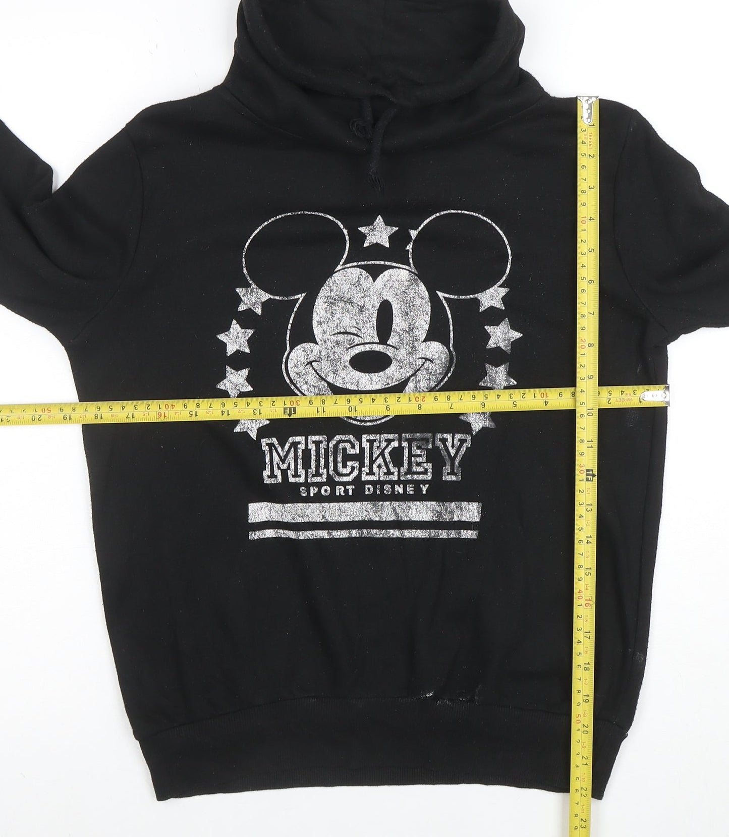 Disney Women’s Black Mickey Graphic Pullover Sweatshirt Size 8