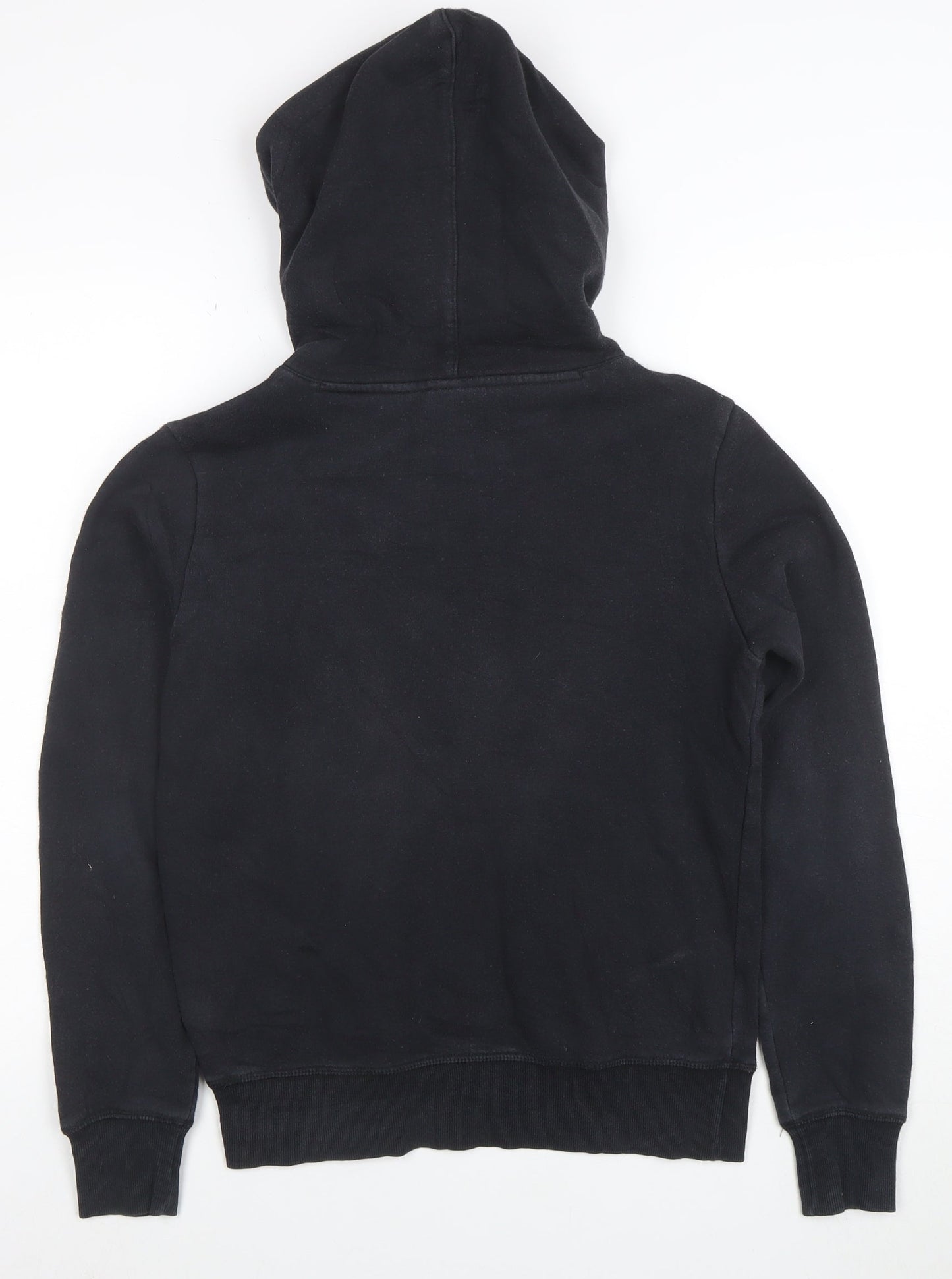 Champion Boys Black Small Pullover Hoodie Cotton Blend Kangaroo Pocket