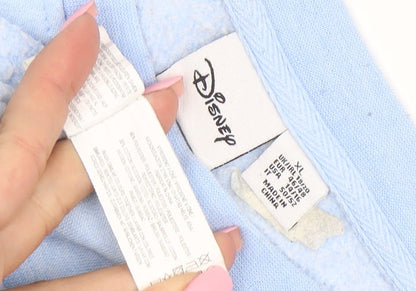 Disney Women Blue Mickey Mouse Pullover Sweatshirt Size XL