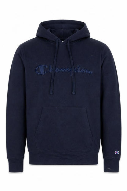 Champion Men’s Blue Small Pullover Hoodie Embroidered Logo
