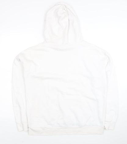 Disney Women White Mickey Mouse Pullover Hoodie Size S